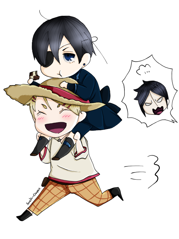 Chibi Sebastian Ciel And Finny By Suckcrayon On Deviantart