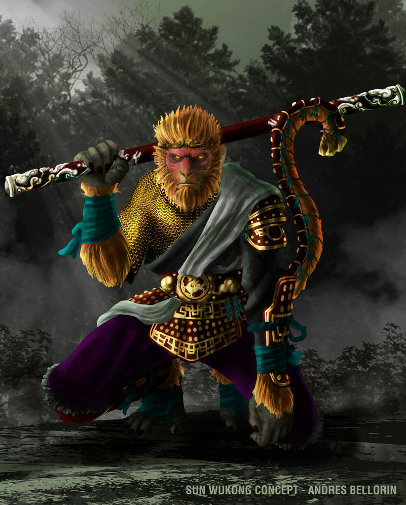 Sun Wukong By AndresBellorin ART On DeviantArt sun-wukong-by-andresbellorin-art-on-deviantart