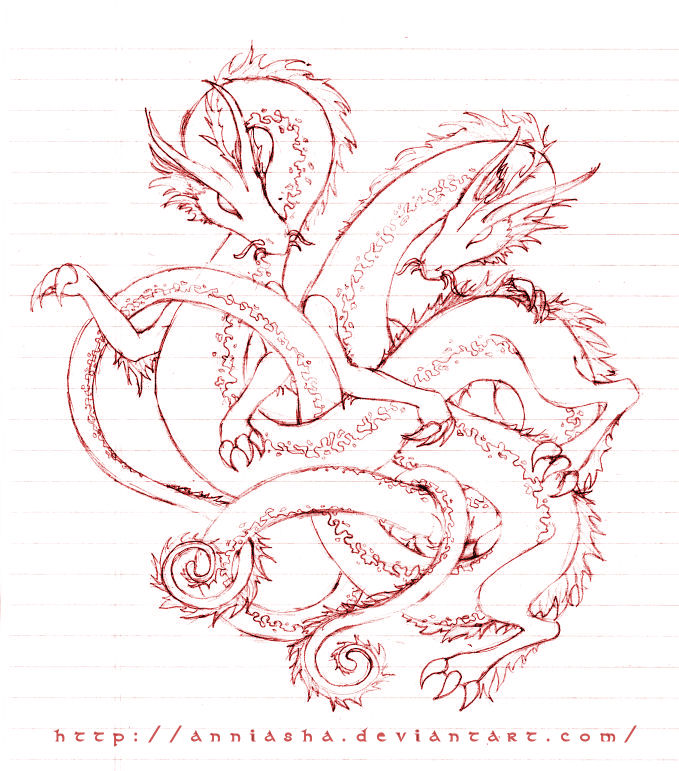 Twin Dragons -sketch-