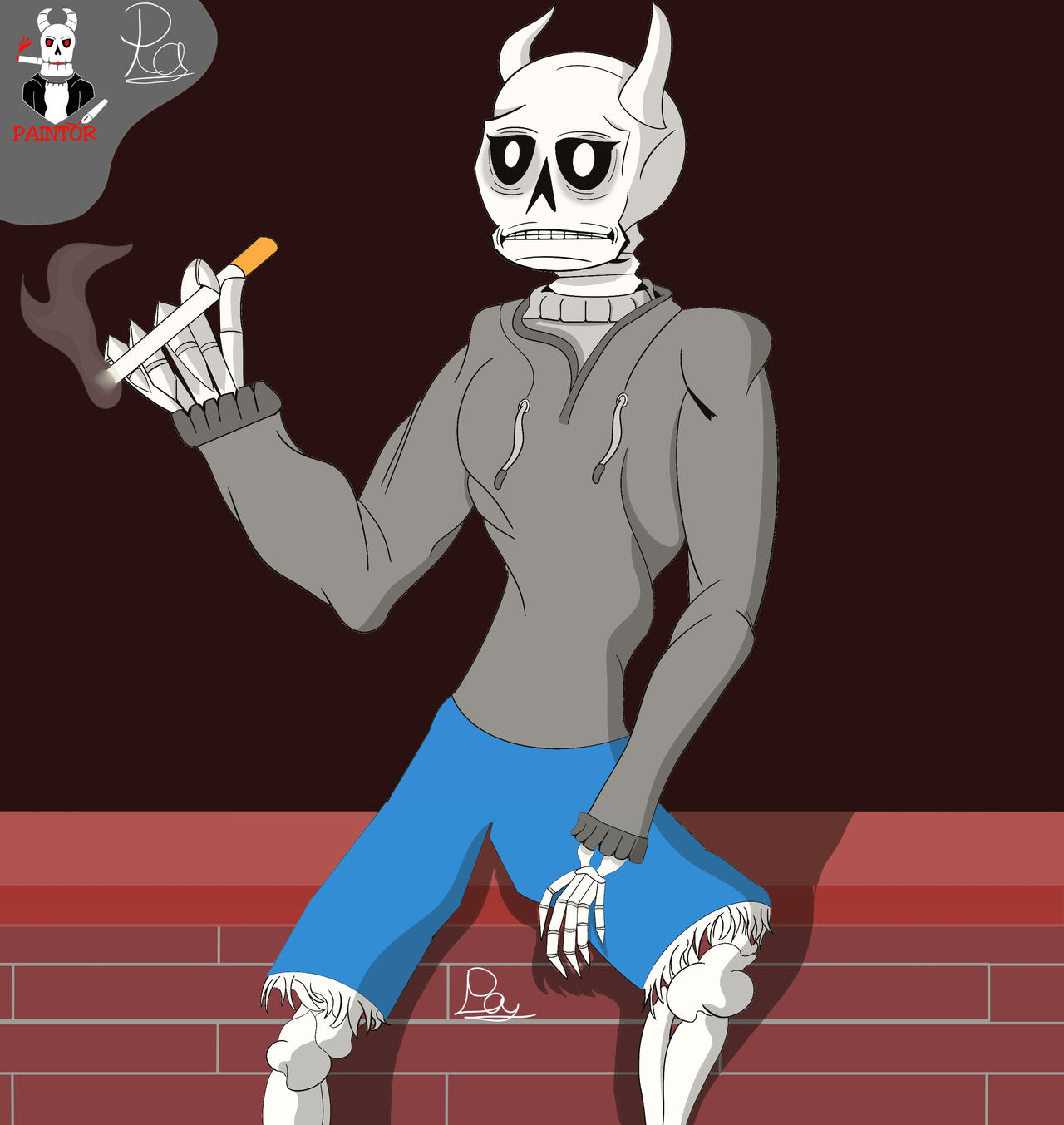 Skeleton Time Out Skeleton Chilling by ClackerBone on DeviantArt
