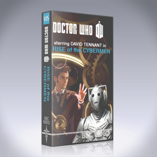 Rise of the Cybermen 80s VHS Mockup