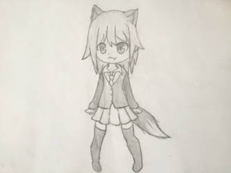 Anime Furry School Girl.