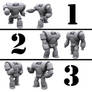 robot version 1 poses