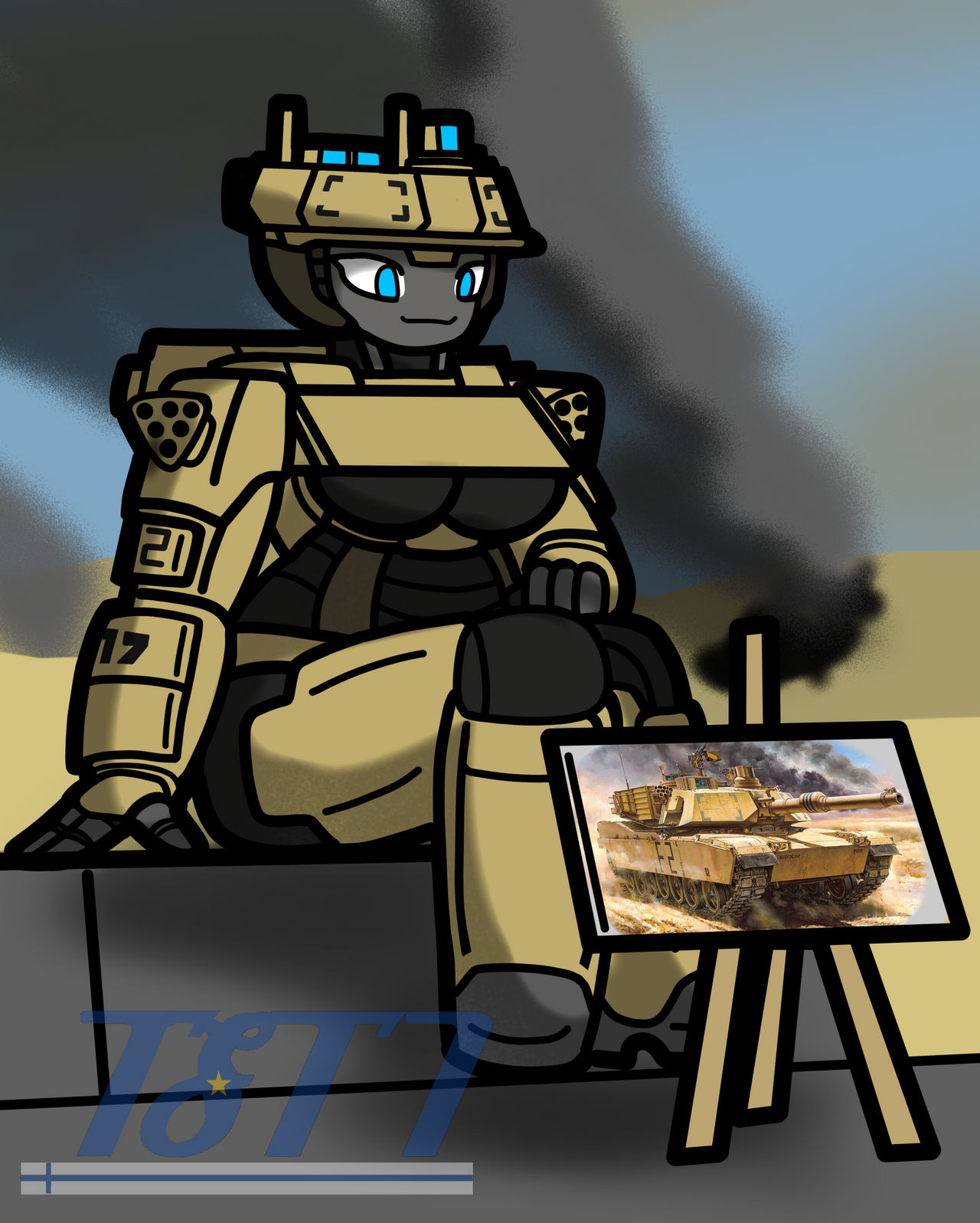 Deviantart Abrams Abrams getting a portrait. by PanzerShanzer on DeviantArt