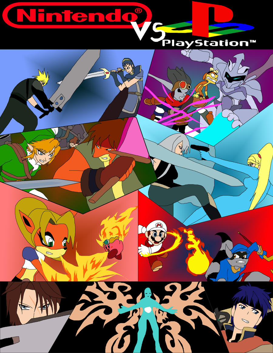 Nintendo vs Playstation by ssvineman on DeviantArt