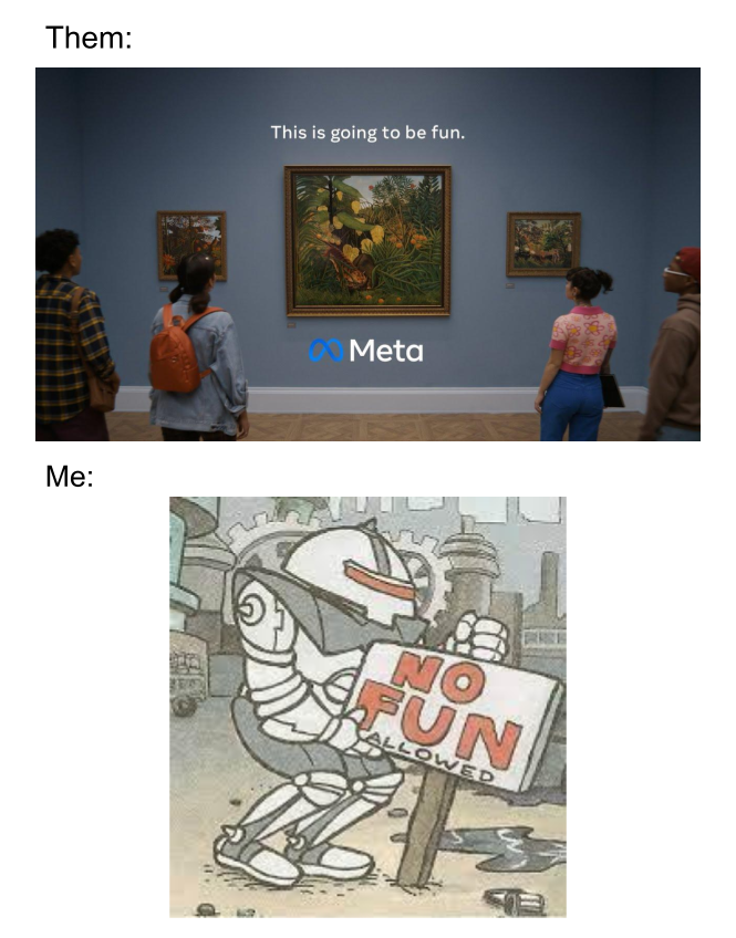 Meta No Fun Allowed Meme By QueenMackDrama On DeviantArt Meta no fun allowed meme by queenmackdrama on deviantart