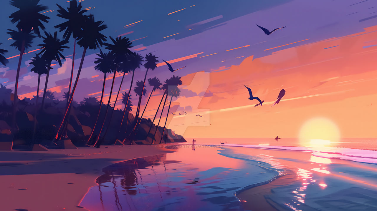Summertime Sunset by Marmaladica on DeviantArt