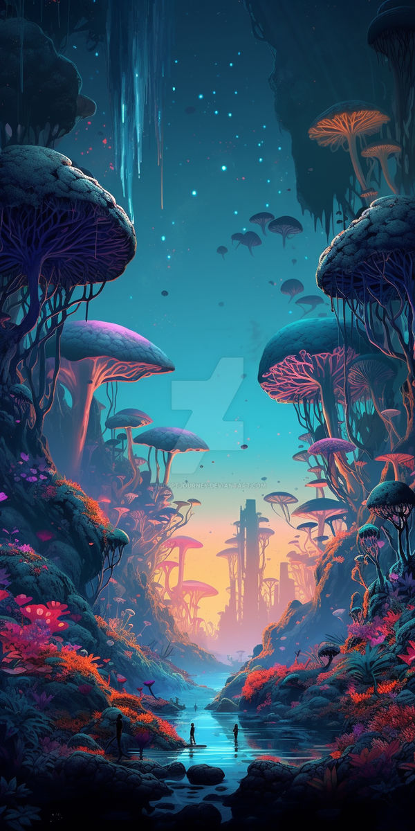 surreal alien landscape beauty by midgptjourney on DeviantArt