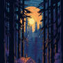 mystical moonlit forest pixel secrets