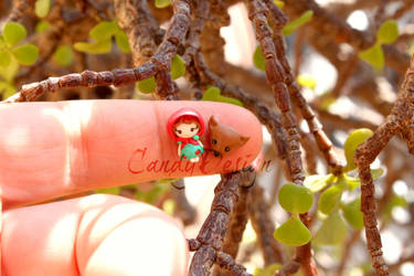 Little Red Riding Hood studs earrings by CandyDesign