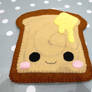 Cute Felt Toast Pouch Pochette Toast Trop Mimi