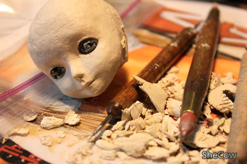 Doll Making - a head
