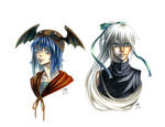 Commission Selen and Ryu by SheCow