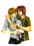 Commission Hikou and Tony by SheCow