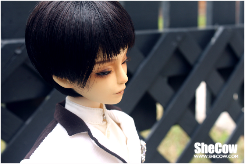 Head #3 - with black short wig