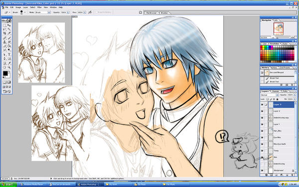 WIP- Riku and Sora