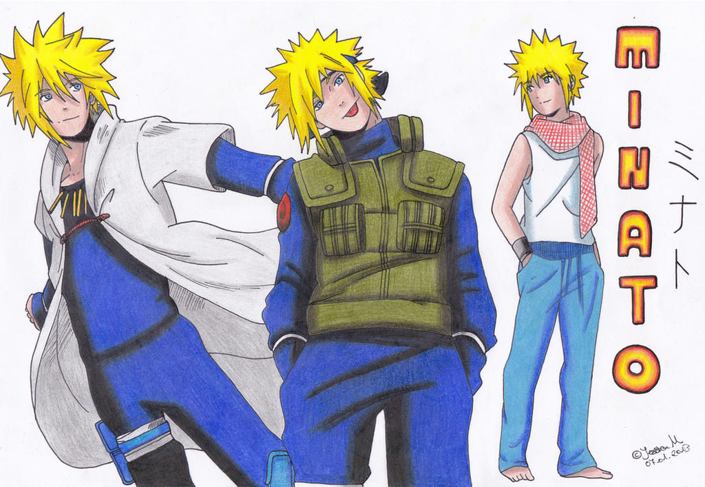 Minato First Design Minato wall (Color) by KasumiKetchum on DeviantArt