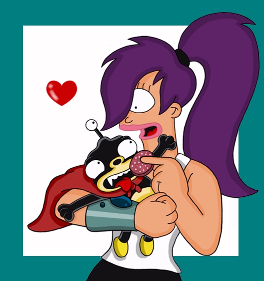 Leela and Nibbler by Azurenna on DeviantArt