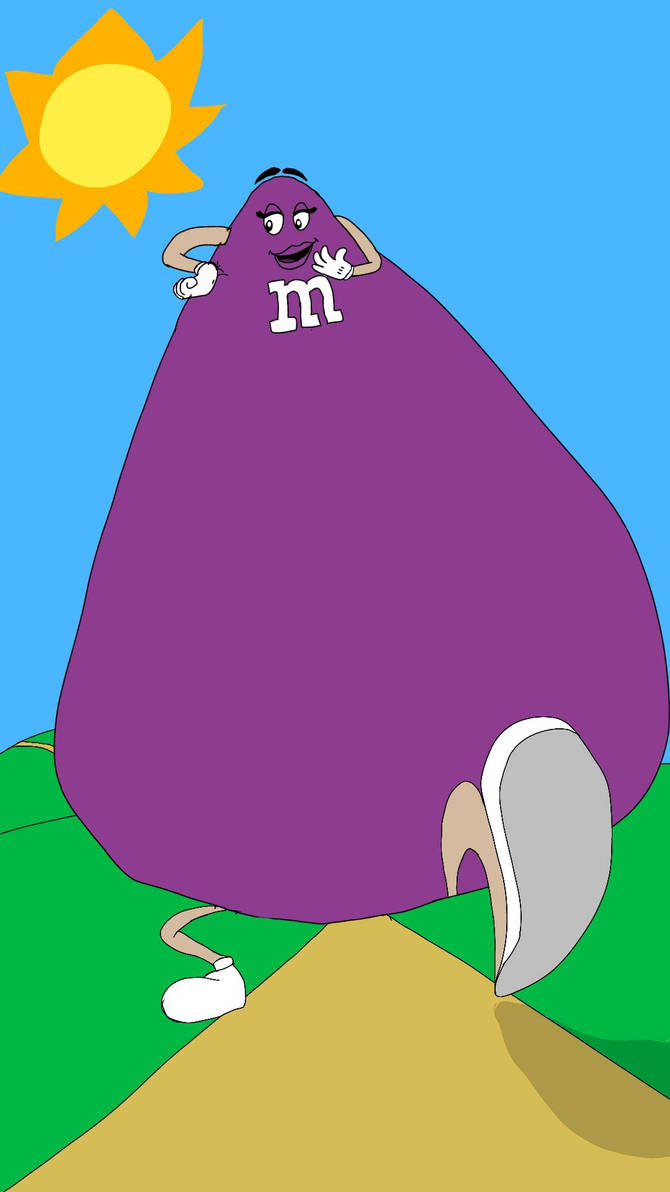 Fat Purple M(ampersand)M by HeavyBottomEmpire on DeviantArt