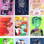 DC Superhero sketchcards