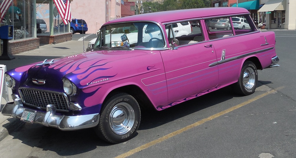 Hot Pink Chevy Wagon