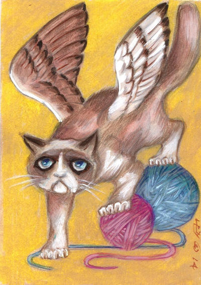 Grumpy Fledercat