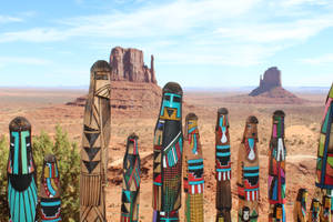 Kachinas in Monument Valley