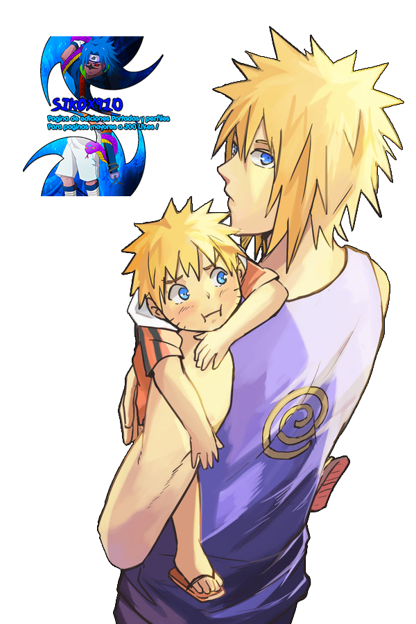 Naruto and Minato by lubiga on DeviantArt