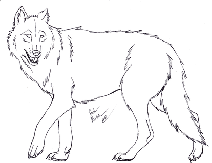 Wolf Lineart - FREE
