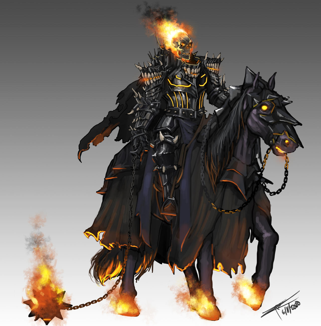 DnD Ghost Rider by FrostLlamzon on DeviantArt