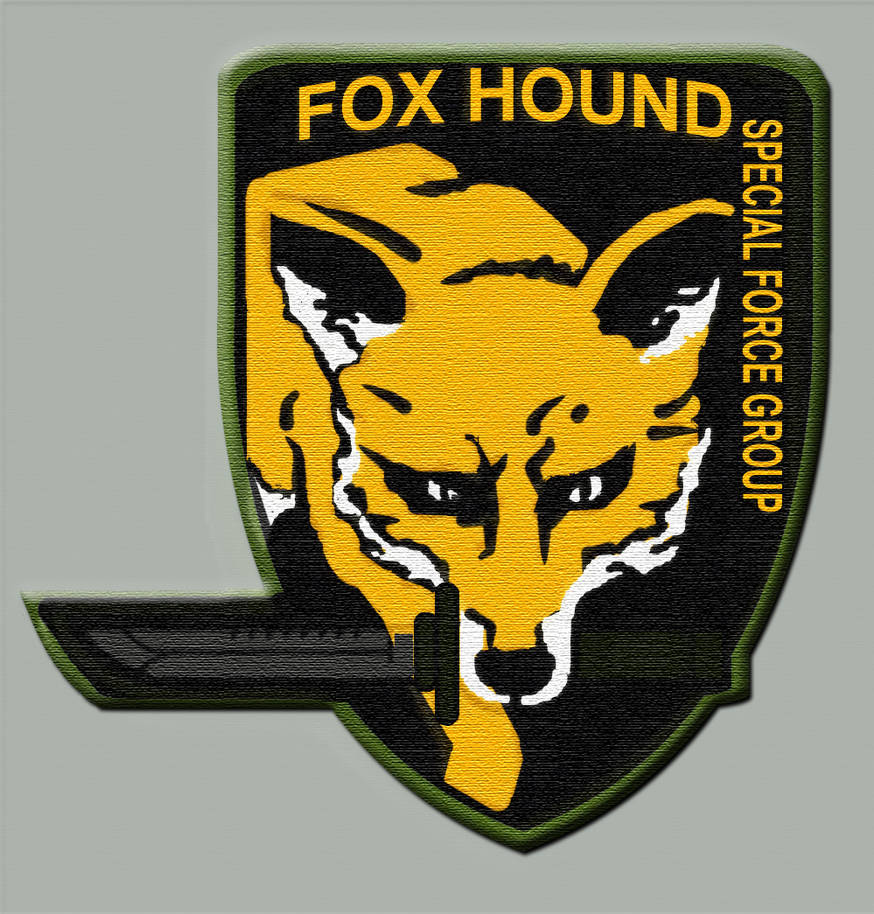 Fox hound. Foxhound MGS нашивка. Foxhound Metal Gear нашивка. Foxhound MGS 5. Foxhound Шеврон.