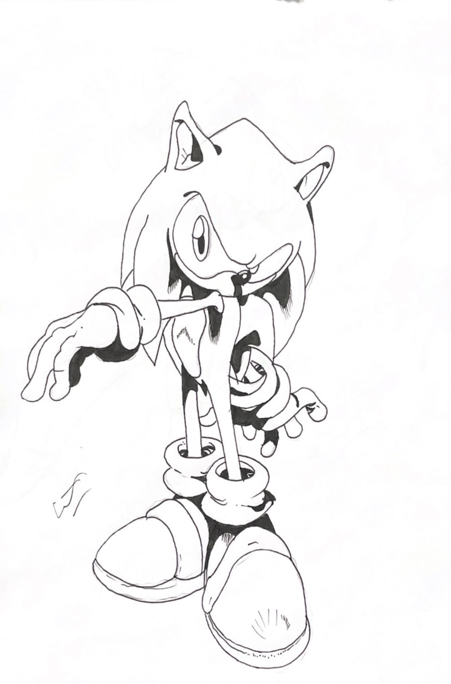 FANART:. Classic Sonic by BlueBlurApple on DeviantArt