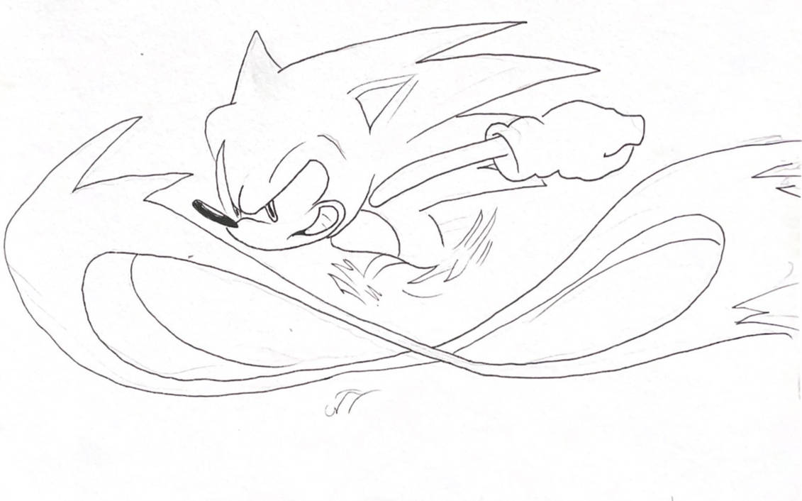 Sonic Running by Gruffdasmuff on DeviantArt