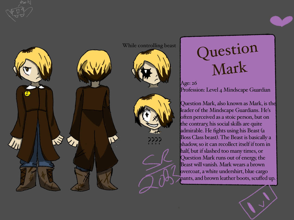 Question Panel Reference Picture Question Mark reference! by Scrumpledup on DeviantArt