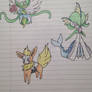 Pokemon Fusions (Swannerade, Gardevoreon, Flaron)