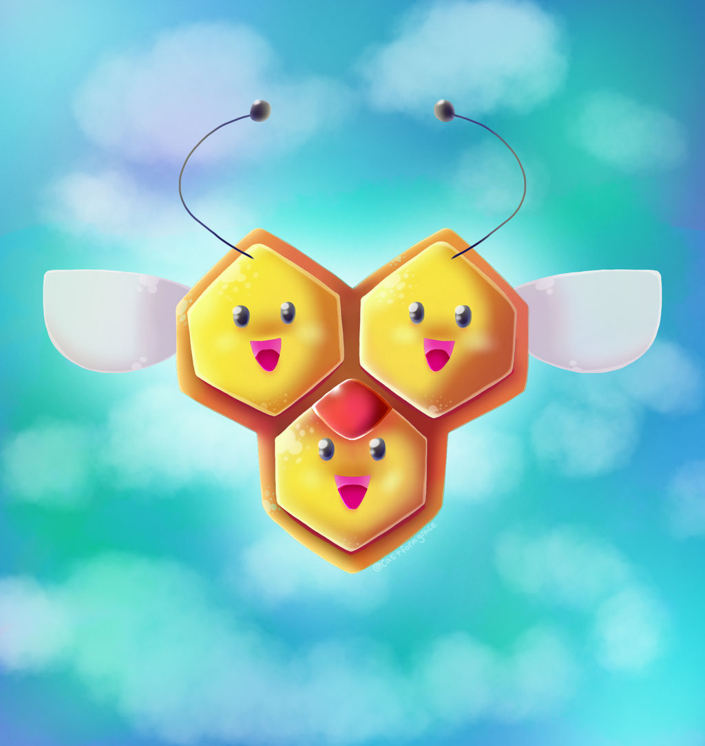 Female Combee by castformgrass on DeviantArt