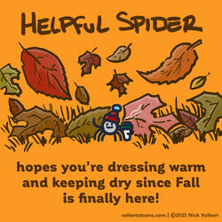 Helpful Spider - First Day of Fall