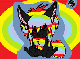 Rainbow Emo Scenedog : OPEN by Yana2306commish