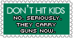 Don't Hit Kids Stamp