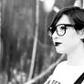 Black and white lovely girl
