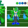 Disco the Hedgefox second reference sheet