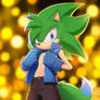Disco half body character art