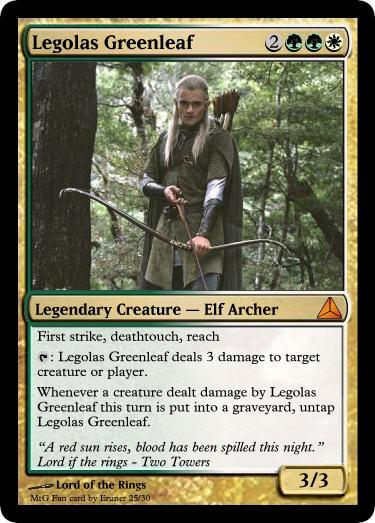 legolas mtg card MTGNexus Tales of Middle Legolas Greenleaf by Eruner on