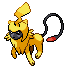 A Pikachu, Mew and Absol fusion