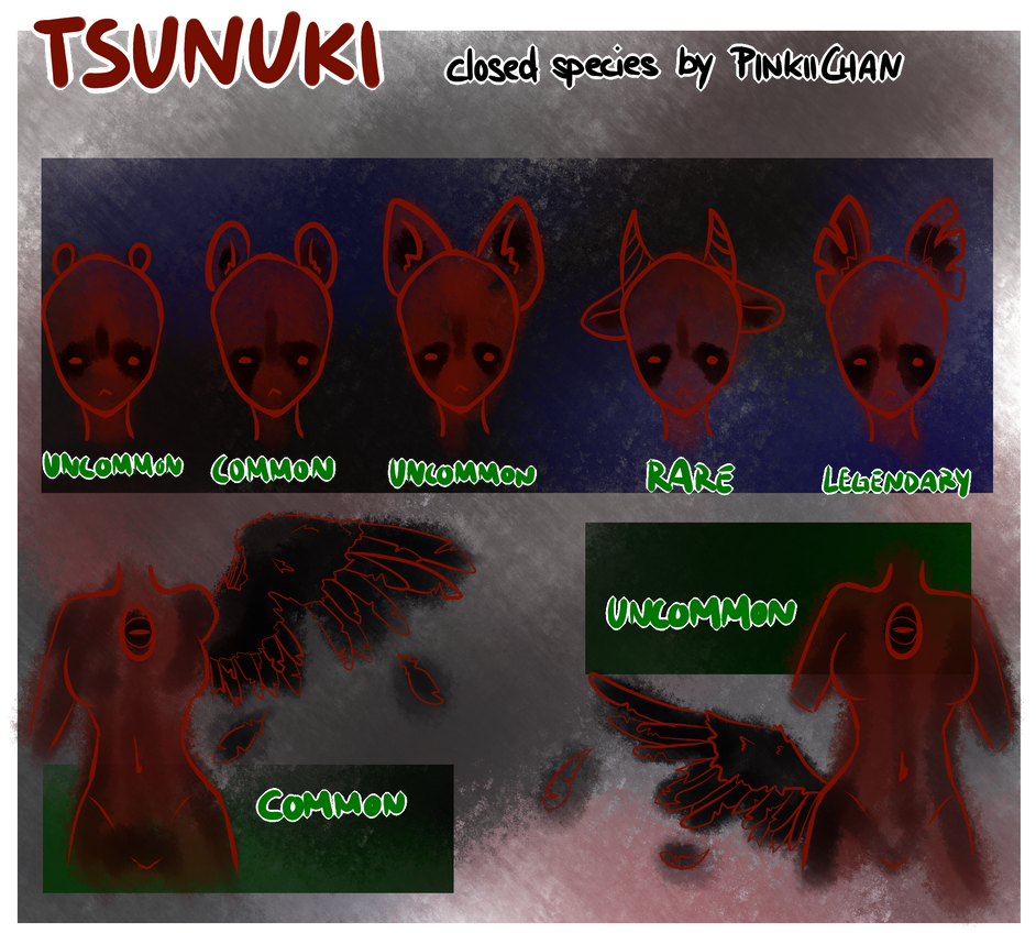 Tsunuki Sheet 1 by PinkiiChan Tsunuki Sheet 1 by PinkiiChan
