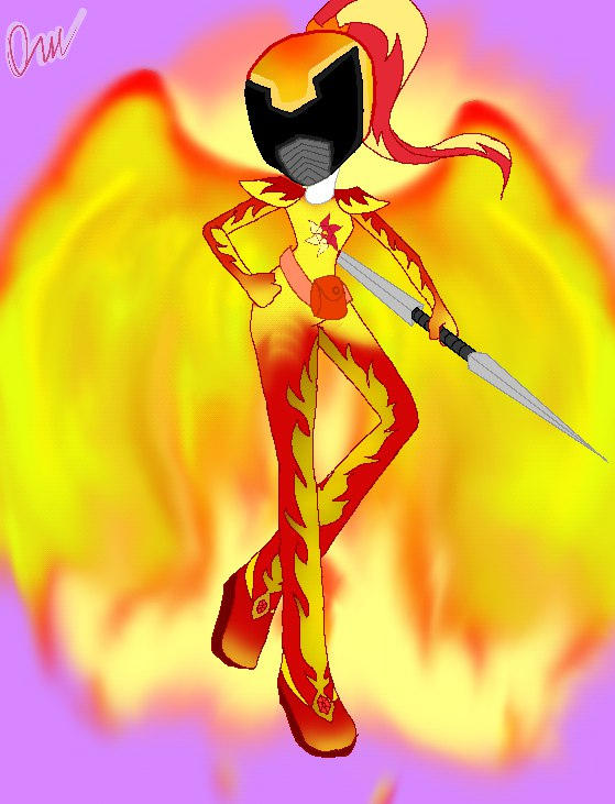 The Phoenix Force(Red Ranger \ Sunset Shimmer) by 5341456 on DeviantArt