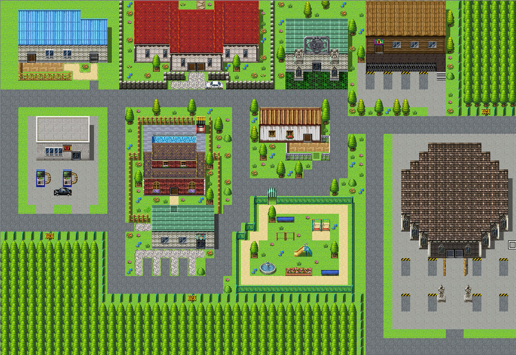 Normal Town Map Town Map (09-03-2018) by Lustitions on DeviantArt