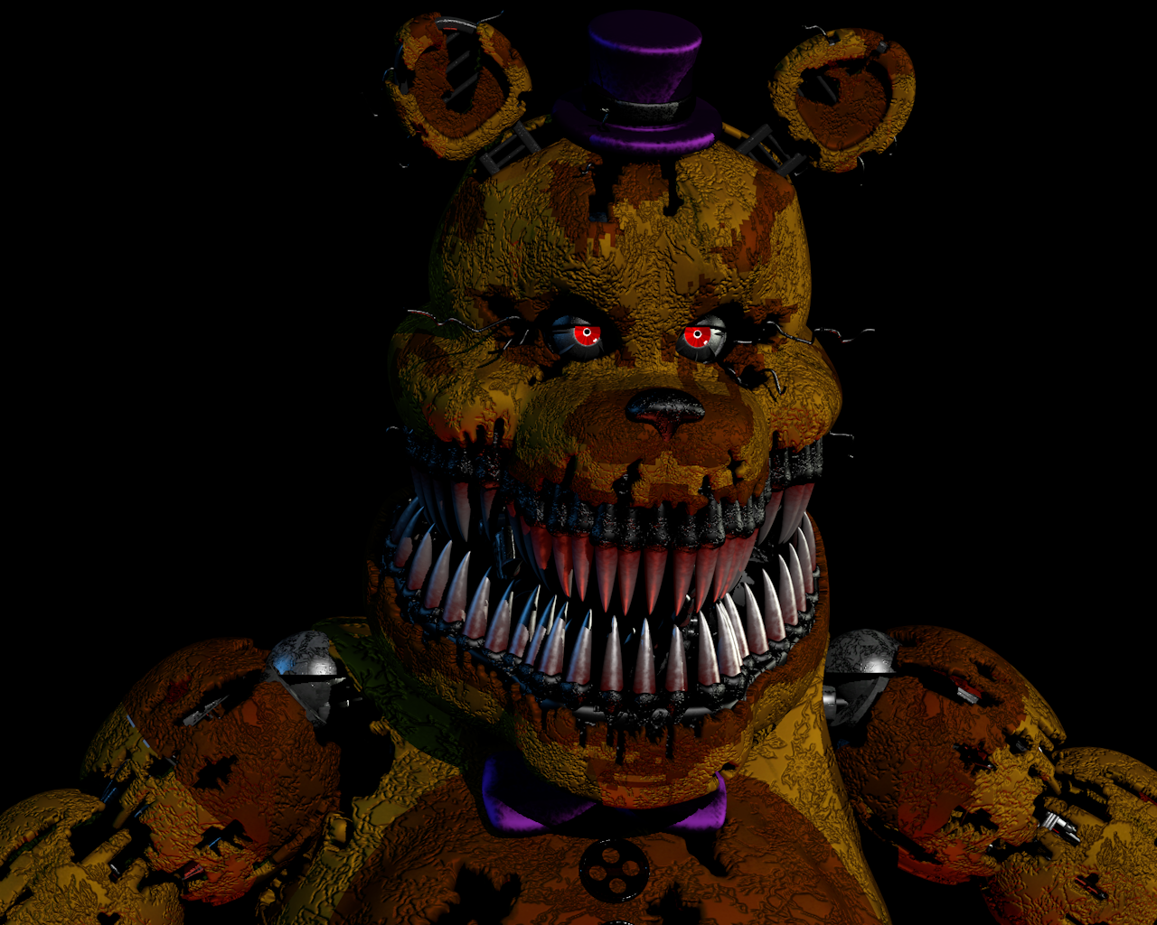 Nightmare Fredbear jumpscare UCN by Jpizza555 on DeviantArt