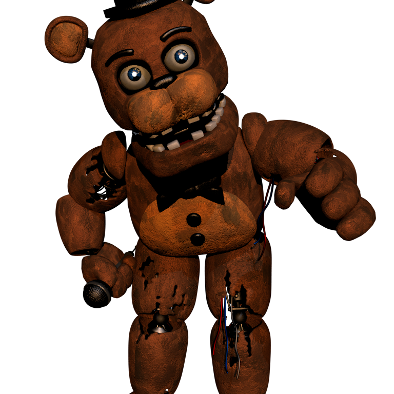 FNaF C4D  FNaF 2 Withered Freddy Pose Remake by BrussPictures on DeviantArt