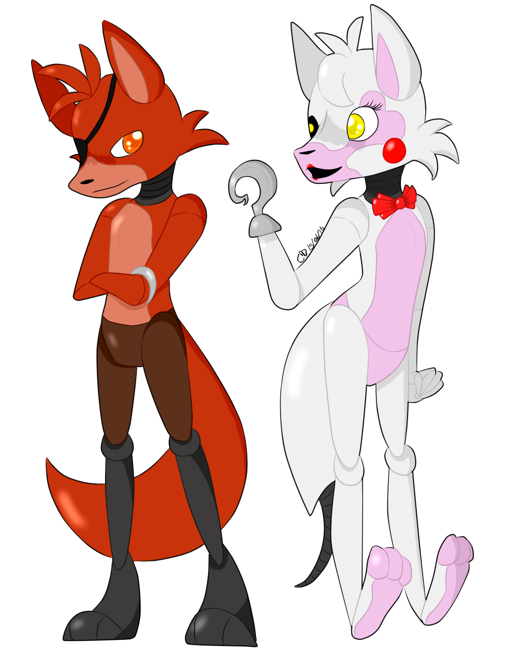 :FnaF AU: Foxy And Mangle